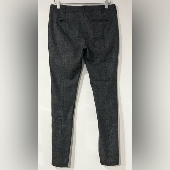 Michael‎ Kors Collection Wool Herringbone Slim Stretch Fit Trousers Gray 4 - Picture 3 of 6